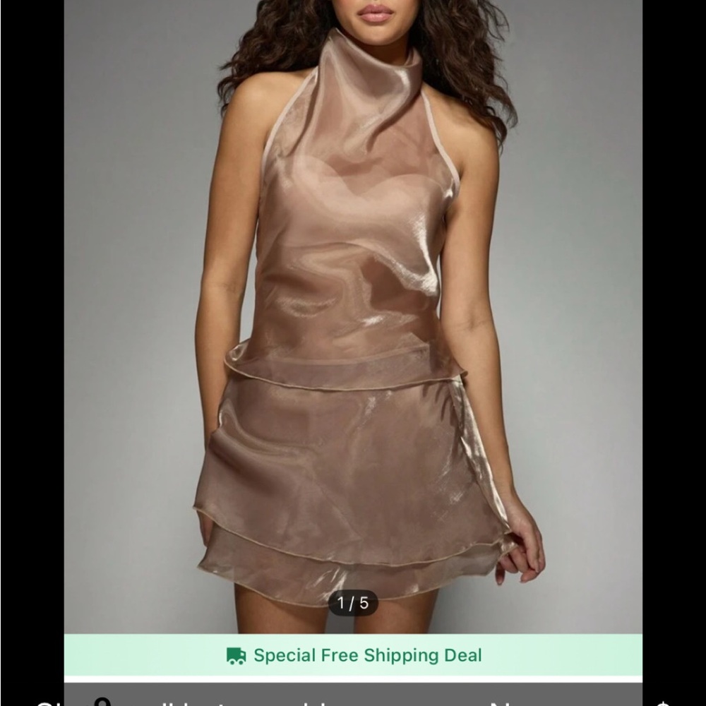 Elegant Sheer Halter Skirt Set